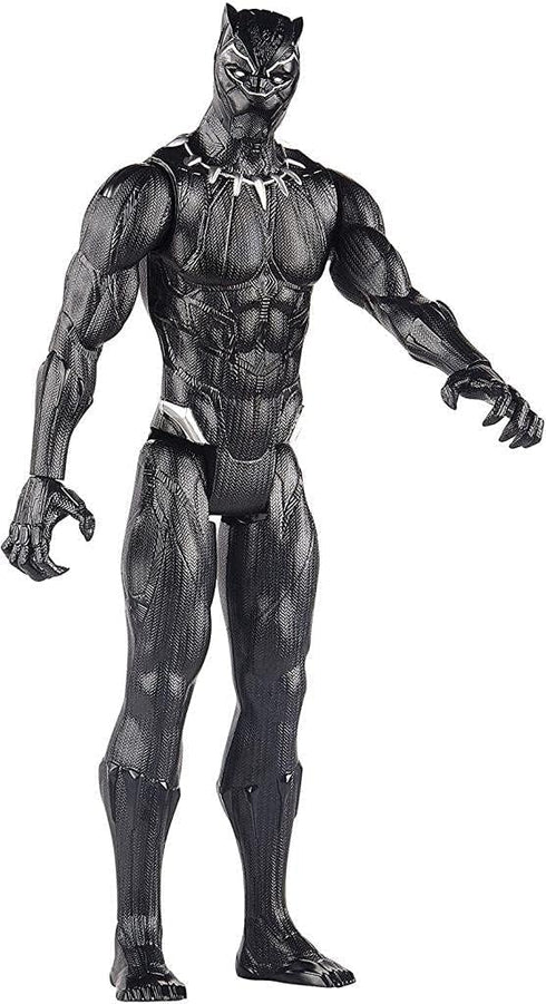 Marvel Titan Hero Series Black Panther Action Figure, 30 Cm Toy for Children Aged 4 Years and Up, Inspired Universe