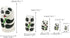 Winterworm 5.1” Cartoon Panda Russian Nesting Dolls, 5 Pieces Handmade Stacking Toys