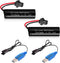 VICMILE 3.7V 2000mah Li-ion Battery 2Pack with 2 USB Chargers SM-2P Plug 15C