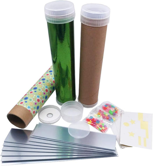Kbraveo 3 Sets DIY Kaleidoscope Making Kit for Gifts, Party Favors, Educational Science Developmental Toy