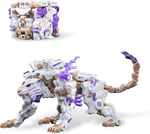 52TOYS INFINITY BOX IB-03 White Tiger Deformation Toys, Action Figure, Mecha and Cube, Birthday Gift