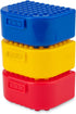 Building Blocks Storage & Display Box with Snap Closure, 3 Pack Holds Small Parts and Minifigures
