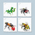 Vilbocr Set Sets 6+ Mini Insect Building Blocks Toy Insect Collection Building Block Insects Collection Building Blocks