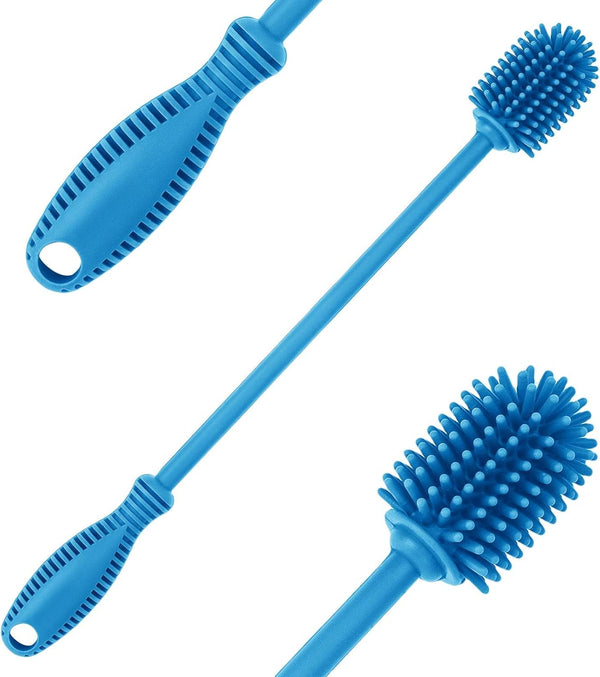 Silicone Bottle Cleaning Brush with Long Handle, Water Bottle Cleaner for Baby Bottles, Hydro Flask