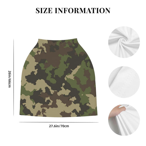 Schgap Camouflage Baby Car Seat Covers Canopy Nursing Cover Breastfeeding Baby Carrier Cover Stretchy Carseat Canopy