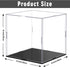 Clear Self-Assembly Acrylic Display Case Transparent Dust Proof Protection Showcase for Figurine Toys (8 x 8 x 8 Inch)
