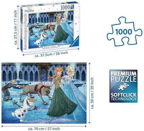 Ravensburger Disney Frozen Jigsaw Puzzle - 1000 Unique Pieces | Softclick Technology | Ideal Gift for All