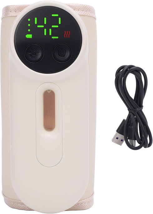 LICAEVEY 8000mah 70mm Bottle Warmer Fast, Heating Rechargeable Night Light, Long Lasting, Milk Warmer with Portable