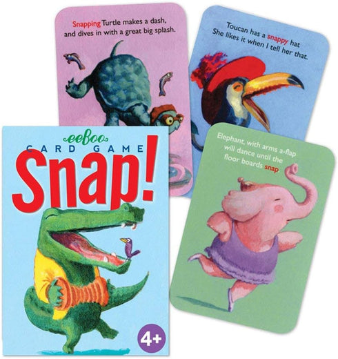 eeBoo: Snap Playing Card Game, Easy to Understand, Instructions are Included, Encourages imagination and creativity, Perfect for Ages 5 and up