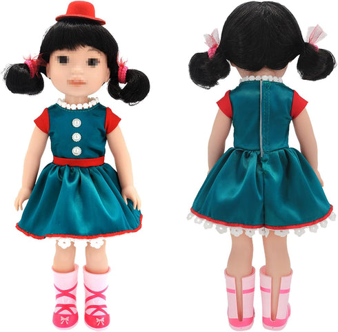SOTOGO 10 Sets American Wellie Doll Clothes Outfits for 14 to 14.5 Inch Dolls, Dresses, Pajamas, Swimsuit