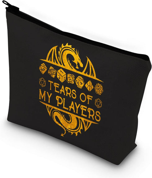 BDPWSS Tears Of My Players Funny RPG Gamer Cosmetic Bag d20 Dice Gift
