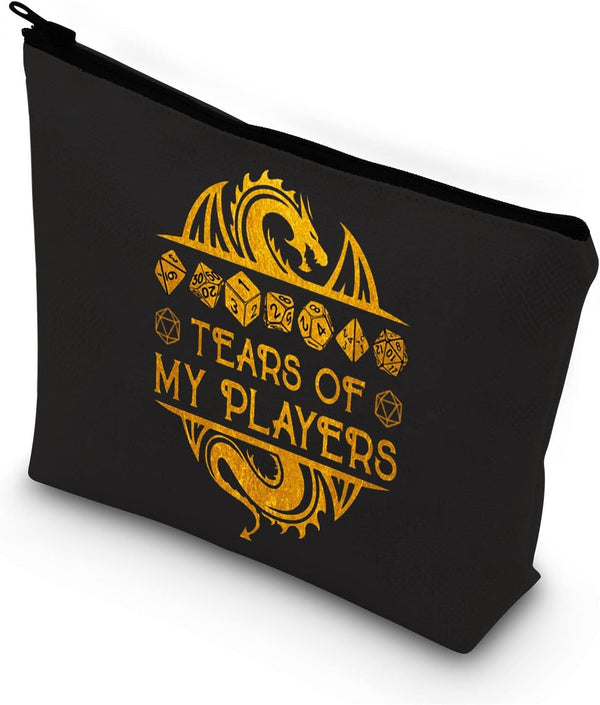 BDPWSS Tears Of My Players Funny RPG Gamer Cosmetic Bag d20 Dice Gift
