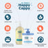 Happy Cappy Baby Shampoo, Body Wash, & Moisturizing Cream Bundle - Eczema Body Wash and Lotion for Kids & Toddlers