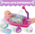 13-Inch Set Liberty Imports Baby Bath Toys Little Newborn Doll Bath - Real Working Bathtub with Detachable Shower Spray