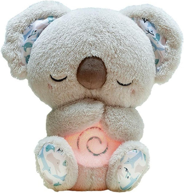QFCST Relief Koala Breathing Stuffed Toy, Anxiety Relief Plush Breathing Animal, Sleeping Koala