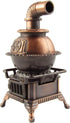 Treasure Gurus Miniature Pot Belly Stove 1:12 Scale Model Dollhouse Accessory, Pencil Sharpener
