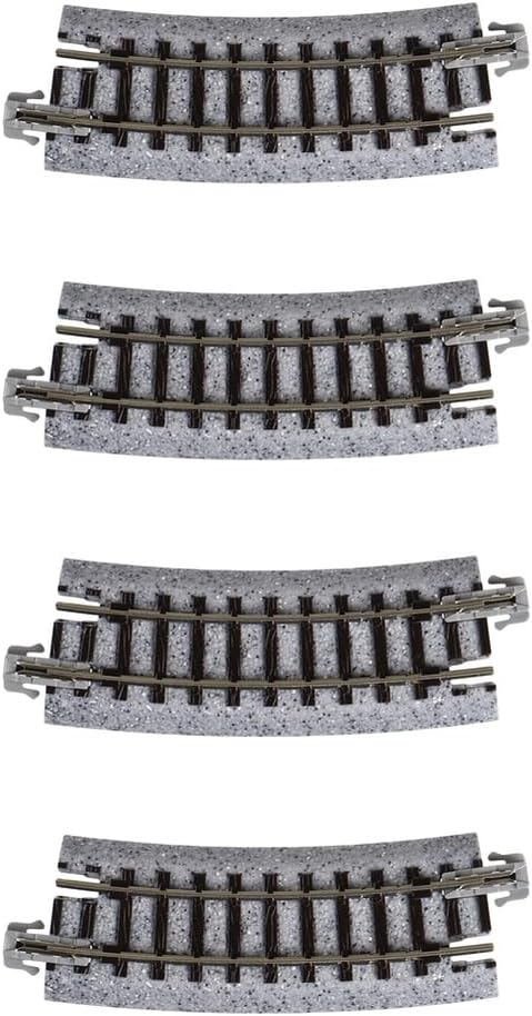 Kato USA Model Train Products Unitrack, 249mm (9 3/4") Radius 15-Degree Curve Track