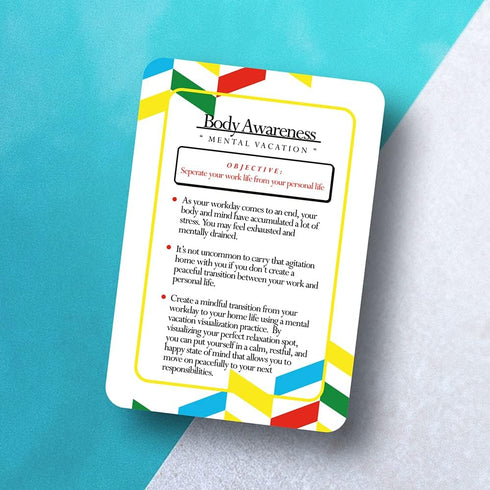 Allura & Arcia 52 Mindfulness Cards - Stress Less, Mindful Meditation, Self Care & Relaxation