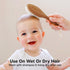 Baby Hair Brush with Soft Goat Bristles, Cradle Cap Brush for Infant, Toddler, Kids, Newborns, Baby Girls, Boys (Dark