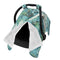 Hcpwzrf Dragonflies Teal and Leaves Baby Car Seat Cover & Nursing Cover -