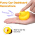wonuu Rubber Duck Car Decorations - Cute Yellow Duck Dashboard Ornaments with Propeller (W-8&Black)
