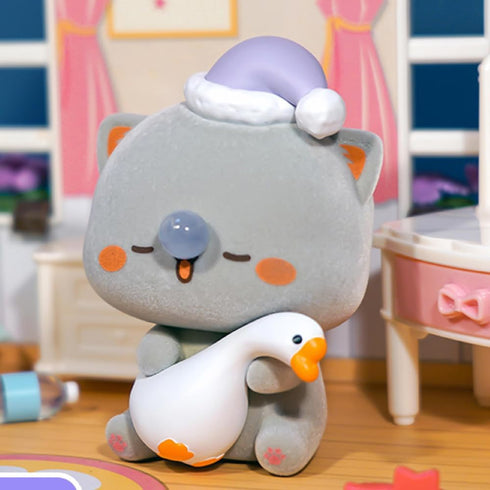 Mitao Cat Series 4 Blind Box Kawaii Figures Action Random Collection, Cute Model Birthday Gift (1 Pack)