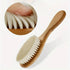 POLICK 2pcs Baby Care Hair Brush Beech Soft Wool Wood Comb Newborn Massager Comb Baby Shower and Gift Baby Sleeping