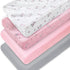 Changing Pad Cover for Girls 4 Pack, Comfy & Breathable Changing Table Cover for 32''x16" Changing Table Pads