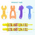 Teething Toys for Babies 0-6 Months, Silicone Baby Teether Toys, Molar Hammer Wrench Spanner Pliers Shape for Boys Girls