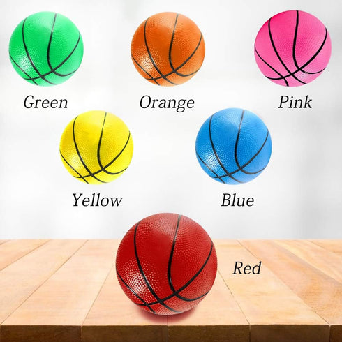 3 Otters Mini Basketballs, 6 Pack 7.5 Inch Durable PVC Basketballs for Toddlers Kids Teenagers
