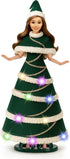 Lady Cat 11.5-Inch Light-Up Decorative Doll with LED Dress,3 Lighting Modes (Slow Flash, Fast