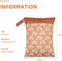 2 Pack 11.8 inch 15.7inch Wet Dry Bags for Baby Cloth Diapers&Breast Pump Parts, Waterproof Reusable Wet Bag with Two