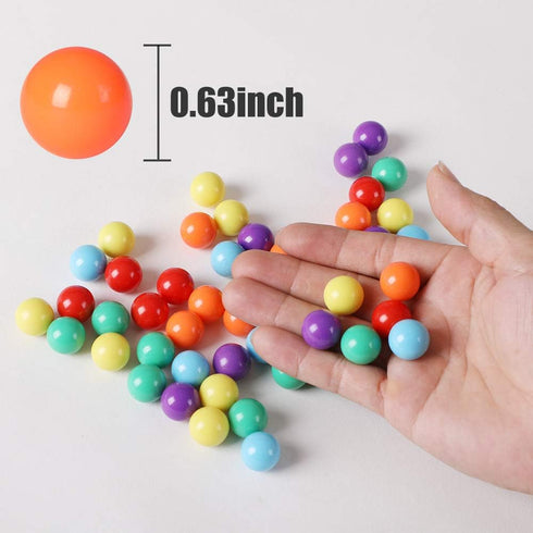 60 Pcs Game Replacement Balls for Chinese Checker - 16mm Marbles for Marble Run, 6 Colors