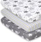 The Peanutshell Mini Crib Fitted Sheets Set, Playard, Pack Play Sheets, Playpen,