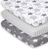 The Peanutshell Mini Crib Fitted Sheets Set, Playard, Pack Play Sheets, Playpen,
