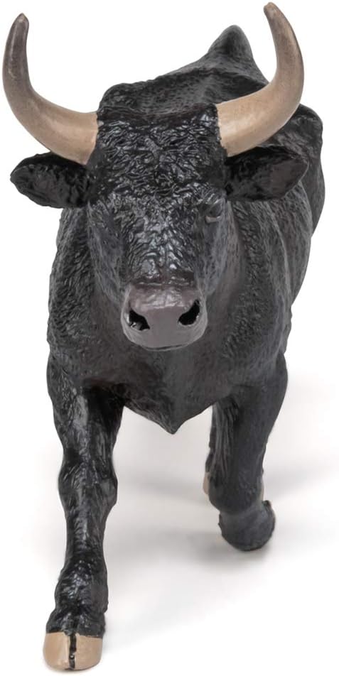 Papo Hand-Painted Figurine Farmyard Friends Camargue Bull - 51182 Collectible for Children Ages 3 and Up