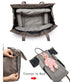 CFUN 3 1 in Universal Infant Travel Tote Bag Folding Sleeping Pad Diaper Shoulder Handbag for Baby Care (Lattice)