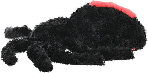 12 inches, Wild Republic Redback Spider, Cuddlekins, Stuffed Animal, Gift for Kids, Plush Toy, Fill is Spun Recycled