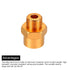 MECCANIXITY Wheel Hex Hub Adapter with M4 Threaded Axle, 12mm to 17mm Extension Conversion Nuts for 1/10 & 1/8 Car