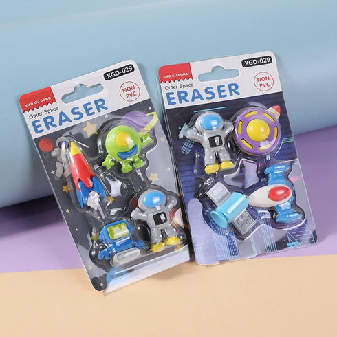 16 PCS Outer Space Puzzle Erasers, 3D Space Pencil Erasers, Perfect for Party Favors, Classroom Prizes