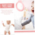 VANZACK Baby Bed Pull Ring, Baby Playpen Pull up Rings Standing Walker Crib Tool Ring Baby Walking Exercises Assistant Rings, Pink 4Pcs