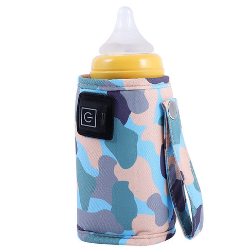 Lizusidtsy Universal USB Milk Water Warmer Portable Baby Nursing Bottle Heater Camouflage-