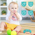 2PCS Silicone Baby Teething Toys, Remote Control Shape Teether and Game Controller Teether with 2PCS Pacifier Clip, BPA