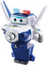 Super Wings 7" Paul's Police Cruiser with 2" Transform-a-Bot Paul Mini Figure, Fun Preschool Toy Plane