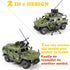 Armored Vehicle Building Block - Military Vehicle Building Toy for Age 6-12+ - 2 in 1 Styles Army Brick Truck -