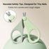 purpurbur 4-in-1 Set 02 Set Baby Nail Care Safe Nail Clipper, Scissors, File & Tweezer with Cute Deer Case Mild & Safe