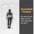 (Assembly Completed) 3D Printed Figure 5.54-inch Titan 13 Action Figure with 9 Types of Weapons and 5 Types of Hands, Dummy 13 Action Figure,Lucky 13 Action Figure (White)