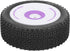VGEBY 4Pcs Rubber RC Tires, 1/12 Scale Front Rear Wheels and Tires Set for WLtoys 124019 Remote Control Cars