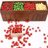 SXFSE 1:12 10 Set Dollhouse Decoration Accessories, Dollhouse Pcs Farm Props Kitchen Miniature Food Play Fruit (Red