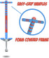 New Bounce Pogo Stick for Kids, Sport Edition, 40 to 80 Lbs, Quality Easy Grip for Hours of Fun